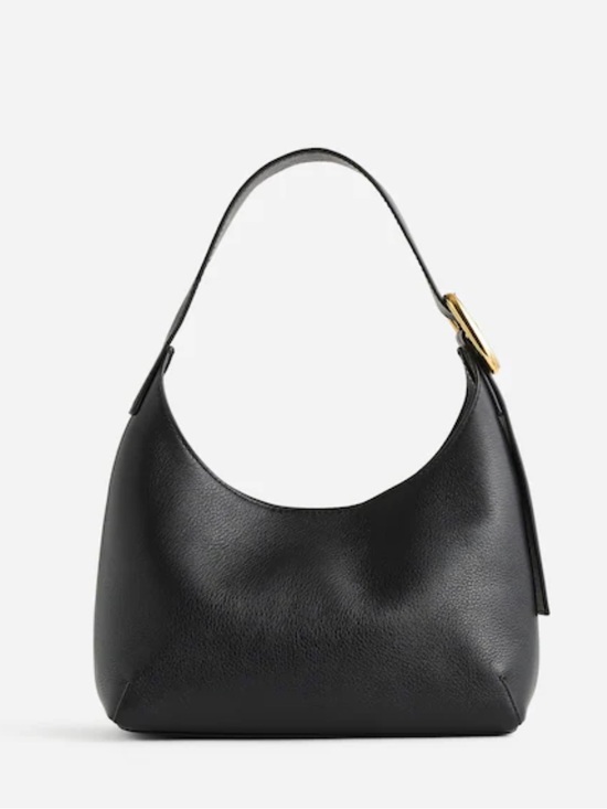 Madewell Handbags - Madewell The Sculptural-Buckle Shoulder Bag in black